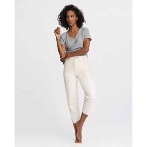 Rag & Bone Organic Cotton 90s High-Rise Straight in Shell Size 31